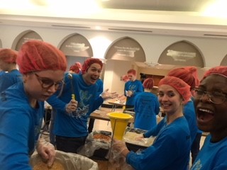 During the Leadership Weekend, students packed 10,000 meals for Rise Against Hunger. The weekend is sponsored by Dunwoody in partnership with Atlanta, Buckhead, Brookhaven, North Atlanta, Atlanta Metro Rotaract, and GRSP