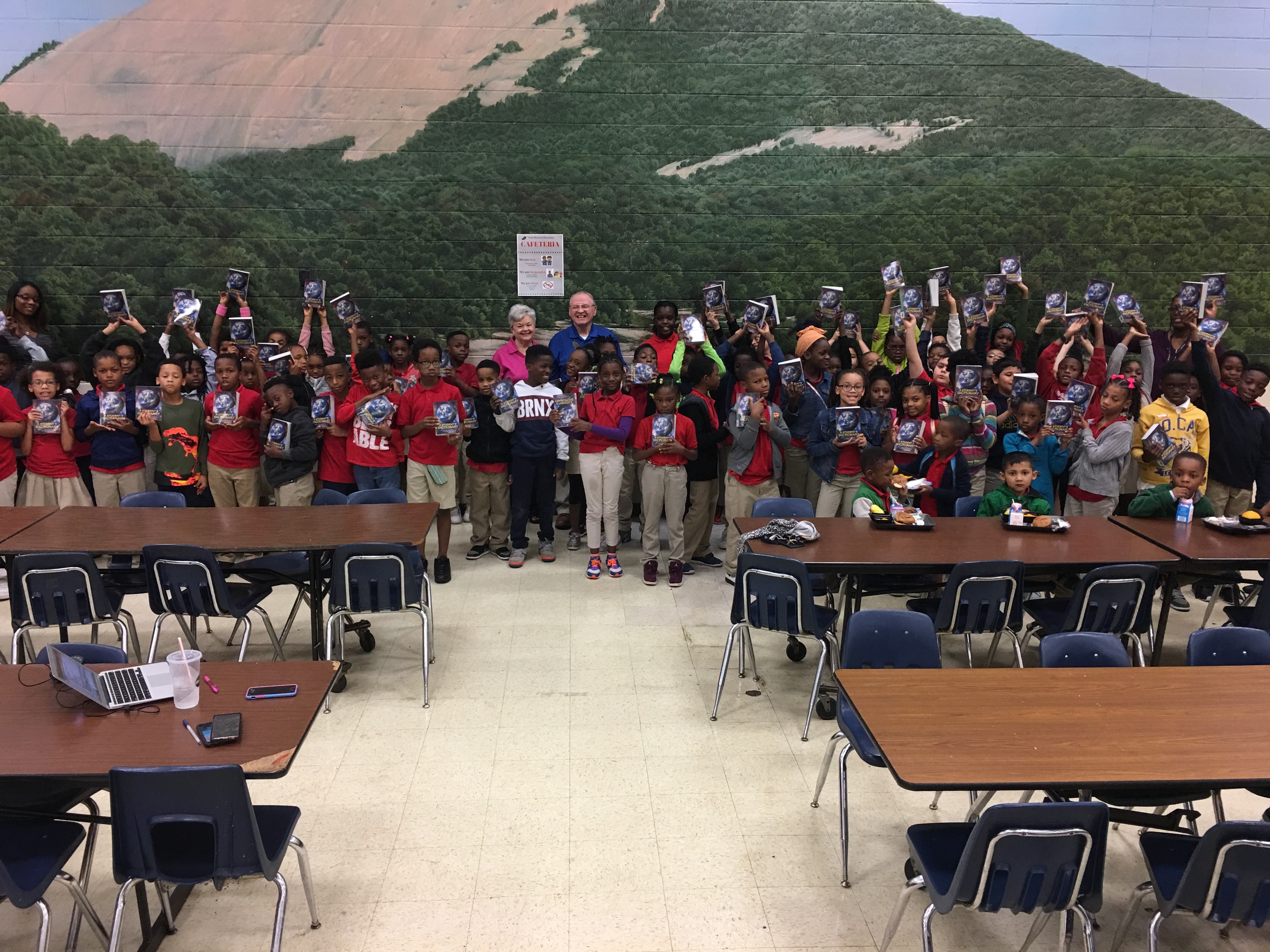 PDG Al and Carol Lipphardt at Stone Mountain Elementary School