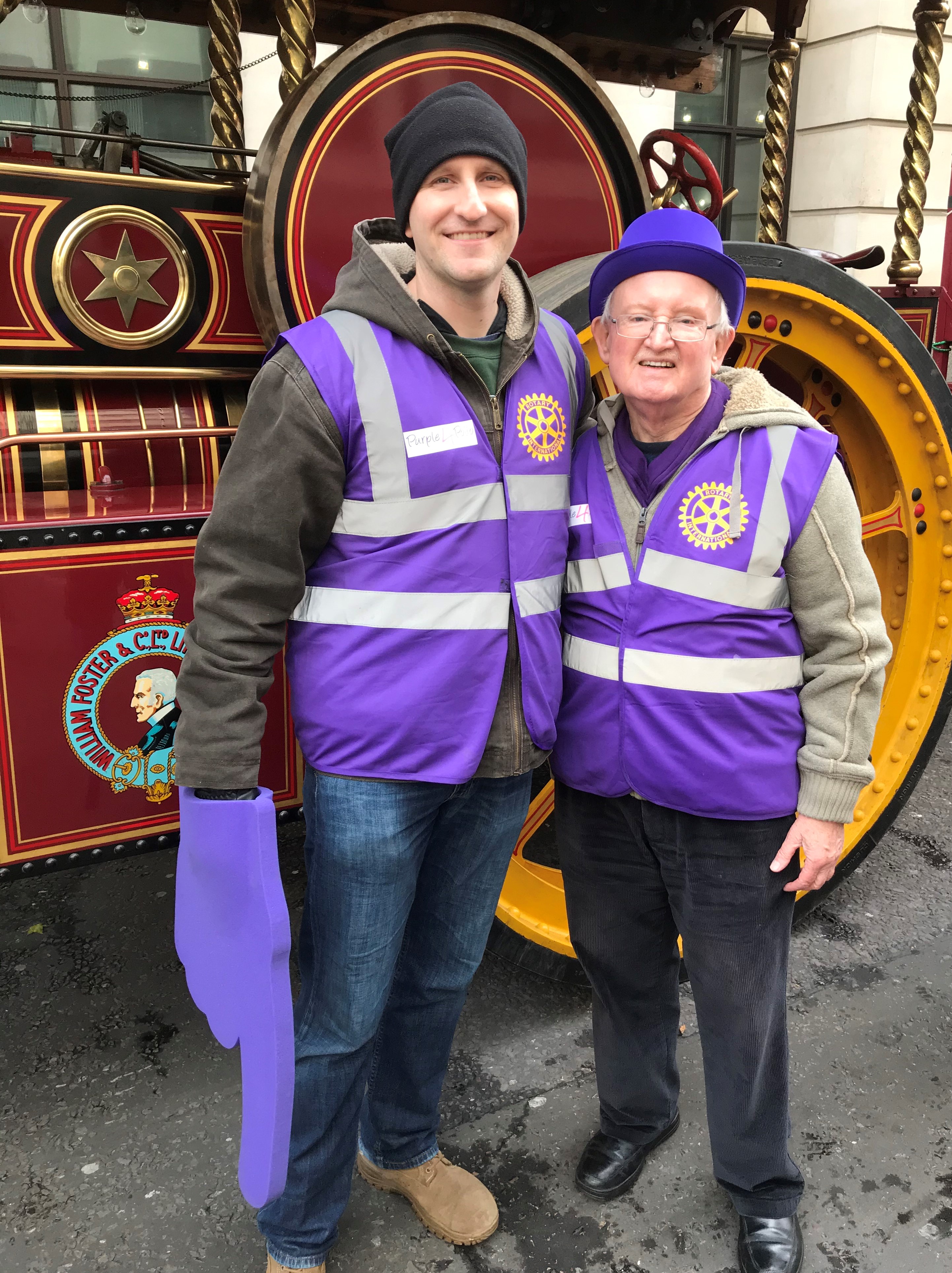 At the Lord Mayor's Day Parade with RCL promoting End Polio Now