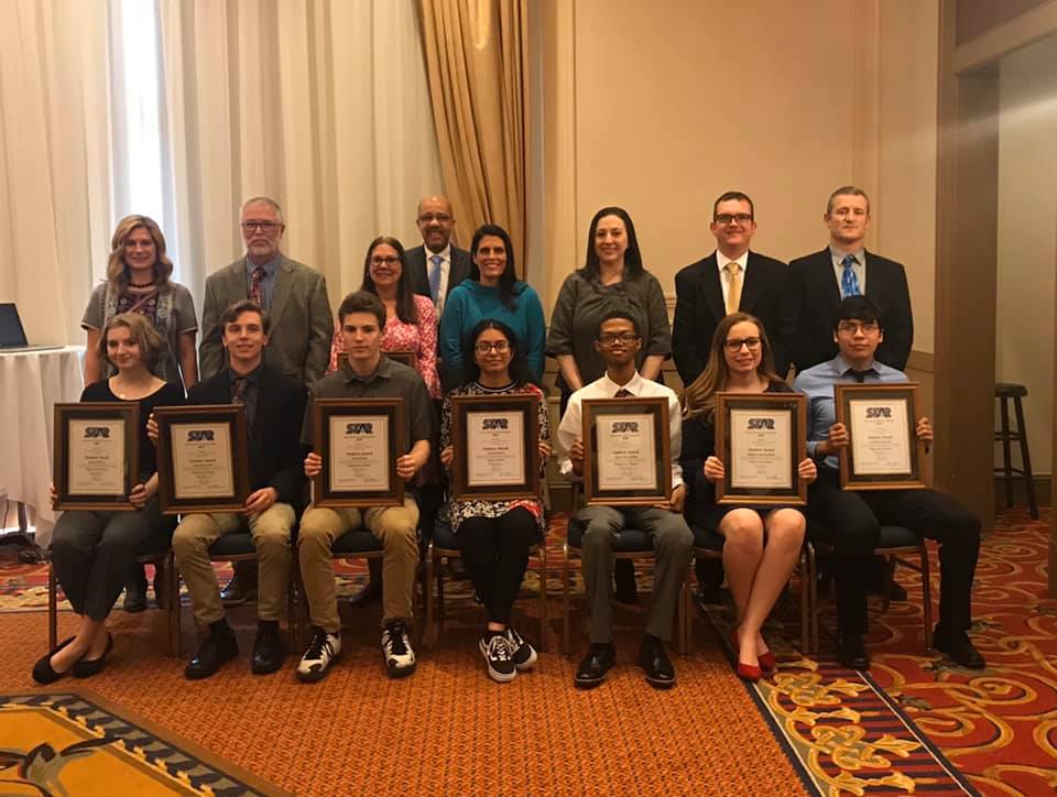 Kaylee Morris and Mrs. Kristen Johnson from Chapel Hill High School; Caleb Rice and Mr. Jeffery Davison from Alexander High School; Gavin Wood and Mrs. Mary Ashlock from Heirway Christian Academy; Ayesha Saeed and Ms. Shea St. John from Douglas County High School; Sage Crystian and Ms. Whitney Swift from New Manchester High School; Angela Benedict and Mr. Jeremy Wilson from Harvester Christian Academy; and Axel Diaz-Arevalo and Mr. Phillip Fowler from Lithia Springs High School.